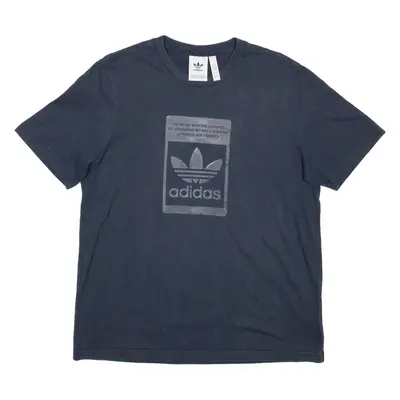 ADIDAS Mens T-Shirt Blue M
