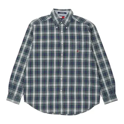 Tommy Hilfiger Checked Shirt - Medium Blue Cotton