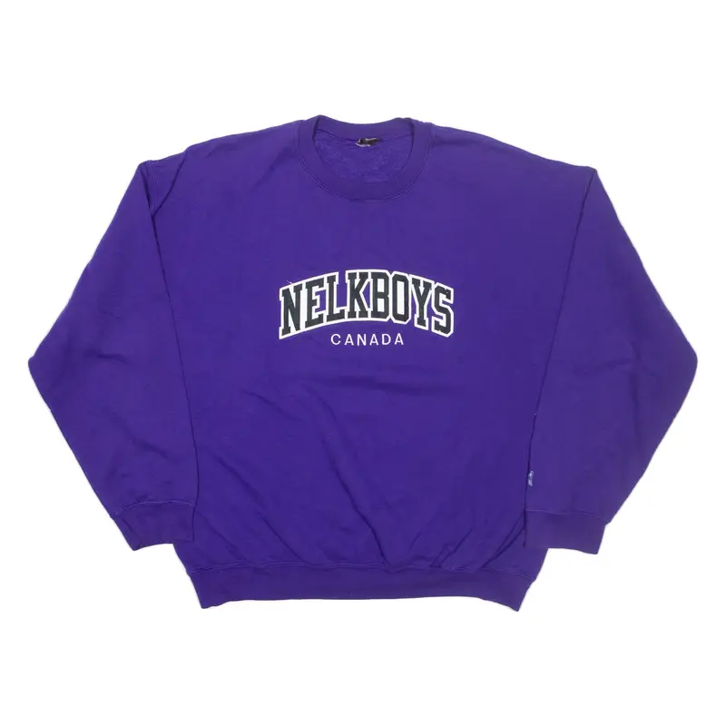 N Nelkboys Canada Mens Sweatshirt Purple XL
