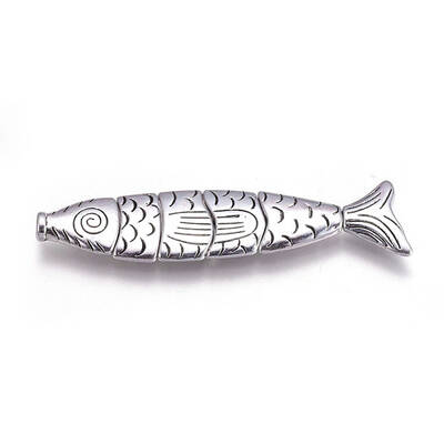 Alloy Fish Beads