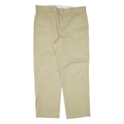 DICKIES 874 Workwear Mens Trousers Beige Regular Straight W36 L28