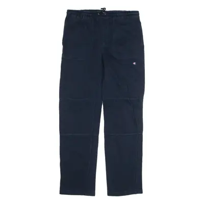 CHAMPION Boys Sweatpants Blue Straight 13-14Y W34 L30