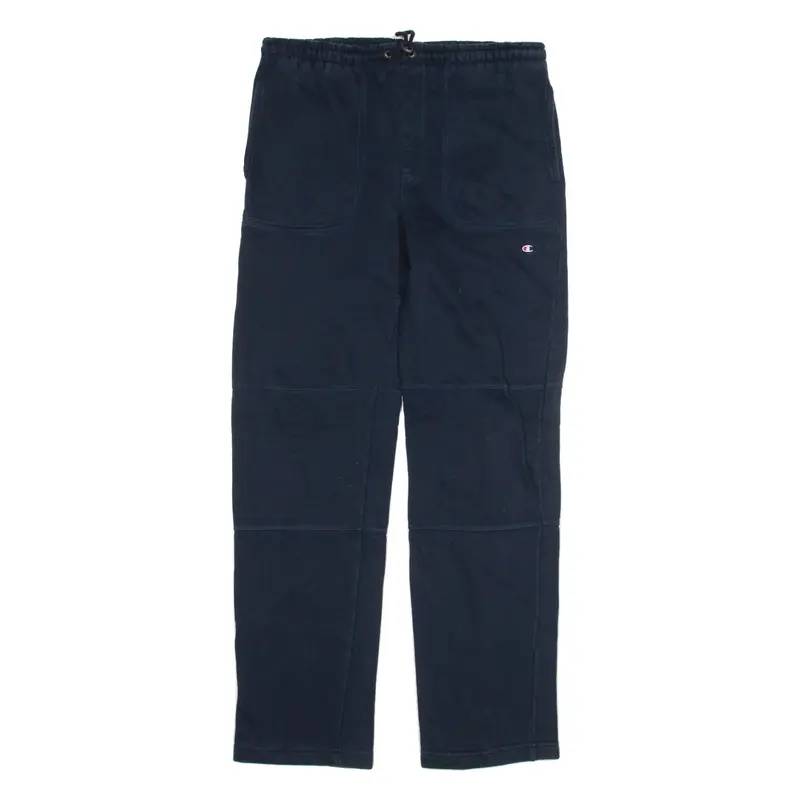 CHAMPION Boys Sweatpants Blue Straight 13-14Y W34 L30