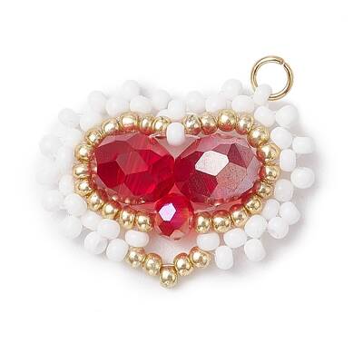 Glass Seed Beaded Pendants