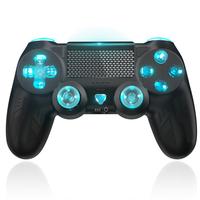 TikTokShopRestock Gaming Controller for PS4 with LED Light - Wireless PS4 Remote Joystick Compatible with Playstation 4/Slim/...