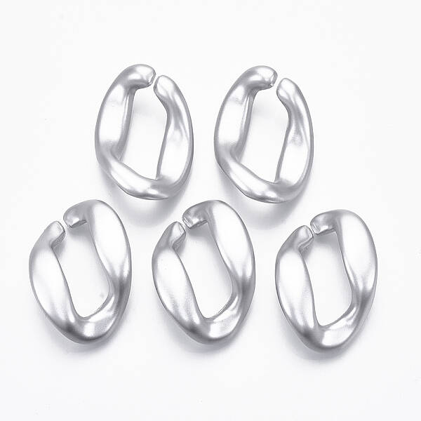 Spray Painted CCB Plastic Linking Rings