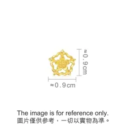 'The Art of Nature' 999.9 Gold Rose Single Earring