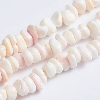 Natural Pink Shell Beads Strands