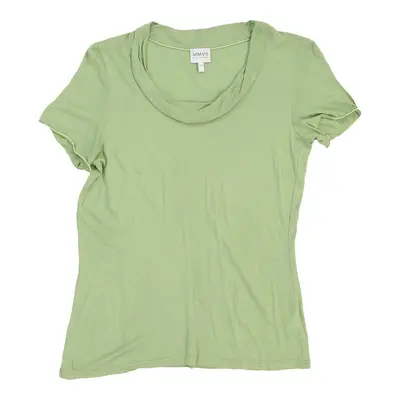 Collezioni Armani T-Shirt - Medium Green Viscose Blend | Size: medium