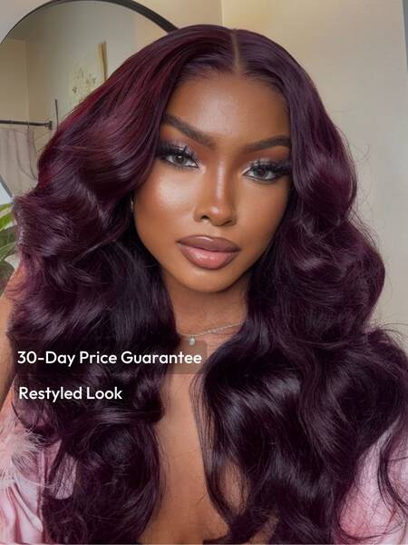 UNice 7x5 Bye-Bye Knots™ & 13x4 Pre-Everything™ Lace Frontal Black Cherry Layered Straight Wig