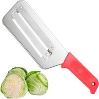 Stainless Steel Cabbage Shredder for Coleslaw & Sauerkraut, Ergonomic Lettuce Chopper with Silicone Handle, Easy to Clean Kit...