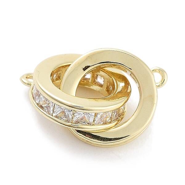 Brass Micro Pave Clear Cubic Zirconia Pendants