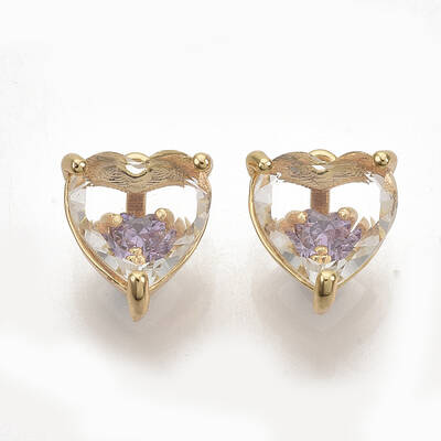 Brass Cubic Zirconia Charms
