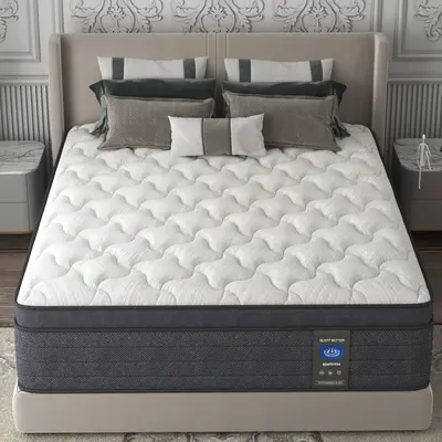 MRH 12-Inch Luxury Hybrid Mattress - Memory Foam and Individual Pocket Springs for Ultimate Comfort and Support - Perfect for...