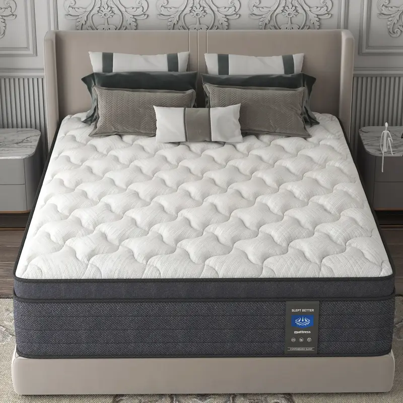 MRH 12-Inch Luxury Hybrid Mattress - Memory Foam and Individual Pocket Springs for Ultimate Comfort and Support - Perfect for...