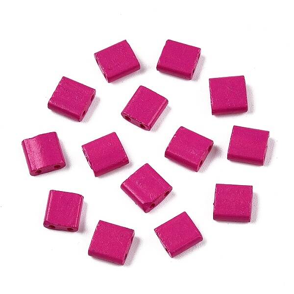 2-Hole Baking Paint Glass Seed Beads