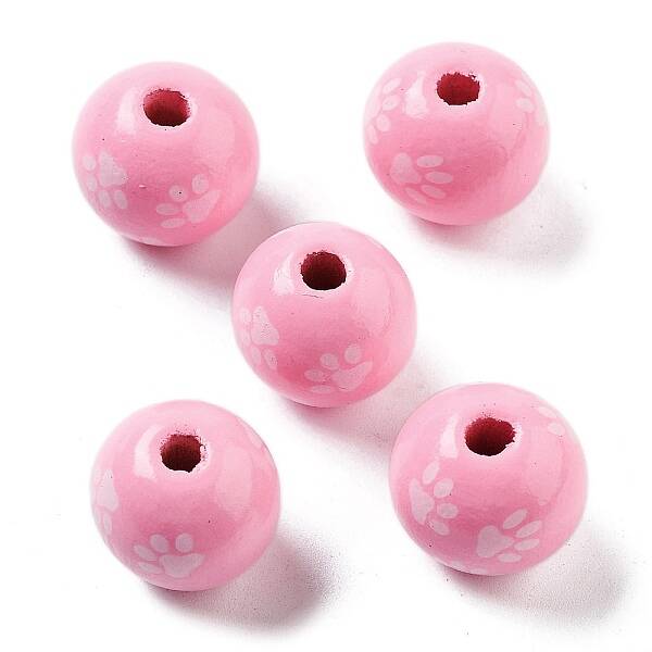 Dog Theme Wood Beads