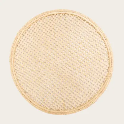 Scandinavian Placemat - Handmade Iraca Palm Placemat | Color: Blue