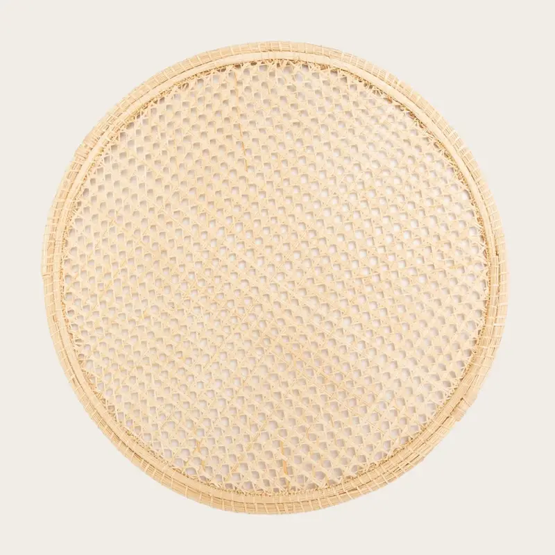 Scandinavian Placemat - Handmade Iraca Palm Placemat | Color: Blue