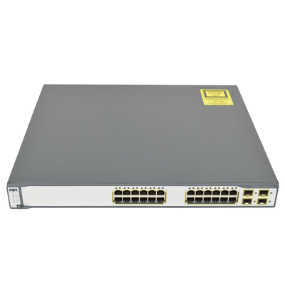 WS-C3750G-24TS-E-1 Cisco Catalyst 3750 Series 3750G-24TS 24 x RJ-45 Ports 10/100/1000Base-T + 4 x SFP Ports Layer 3 Managed 1...