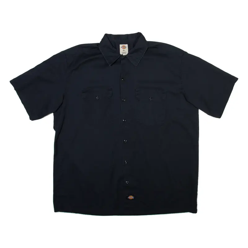 DICKIES Mens Plain Shirt Black XL