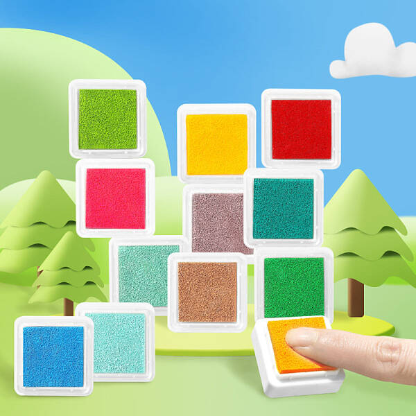 Plastic Craft Finger Ink Pad Stamps