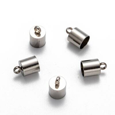 Tarnish Resistant Smooth Surface 201 Stainless Steel Cord Ends