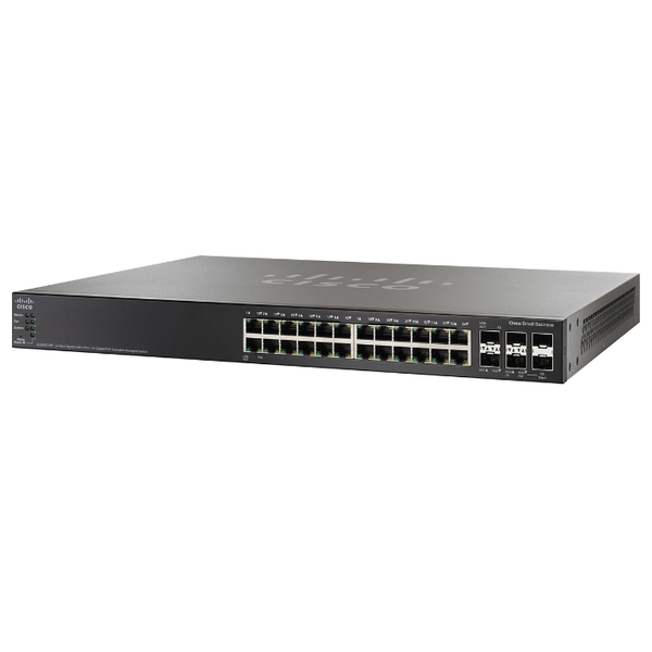 SG500X-24P-K9= Cisco SG500X-24P 24-Port + 4-Port SFP+ Layer 3 Switch