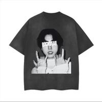 Front Print Han Jisung Rockstar Graphic Tee - StrayTshirt Shortsleeve Casual Sweatshirt, Hoodie FG46
