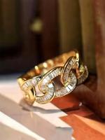 Fashion Artificial Zircon Decorated Ring, Elegant Jewelry for Party, Daily Clothing Decor, Trendy All-match & Exquisite Jewel...