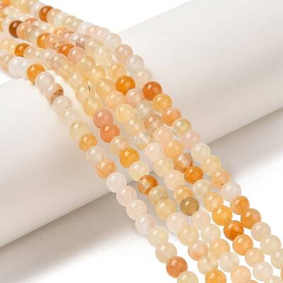 Natural Topaz Jade Bead Strands