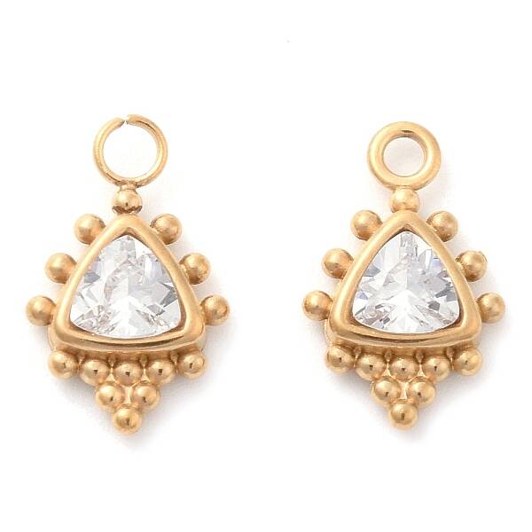 304 Stainless Steel Rhinestone Pendants