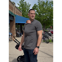 Lalabu The Dad Shirt | Hands-Free Baby Carrier for Dad with Kangaroo Pouch | Engineered for Bonding, Safety, & Comfort for Ne...