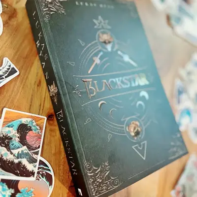 Blackstar softcover matte (Signed) with themed product and Art