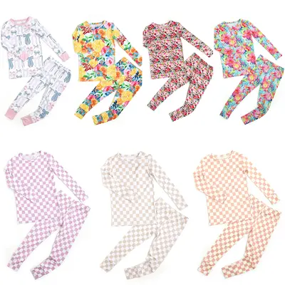 Classic TWO PIECE SETS Bamboo No Button Shirt Pants and Shirt Gigi and Max