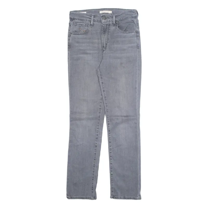 LEVI'S 724 Womens Jeans Grey Regular Tapered W26 L28