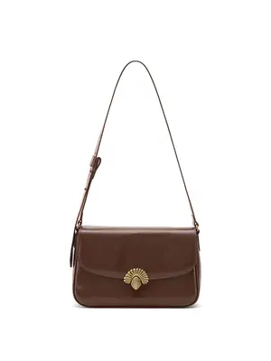 Smting Flap Bag with Shell Lock