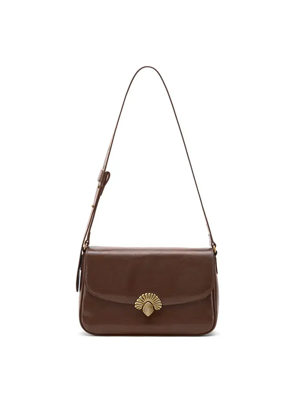 Smting Flap Bag with Shell Lock