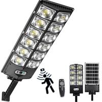 2000W Solar Street Light Outdoor, 6500K Solar Lights Outdoor Waterproof Dusk to Dawn with Motion Sensor Remote Control Solar ...