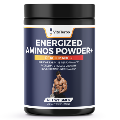 Energized Aminos Powder+ (Peach Mango) - 360 Grams