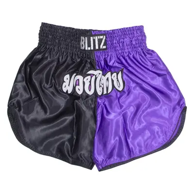 BLITZ Martial Arts Mens Sports Shorts Purple Colourblock XL W30