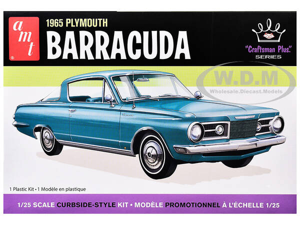 Skill 2 Model Kit 1965 Plymouth Barracuda Craftsman Plus Series 1/25 Scale Model by AMT