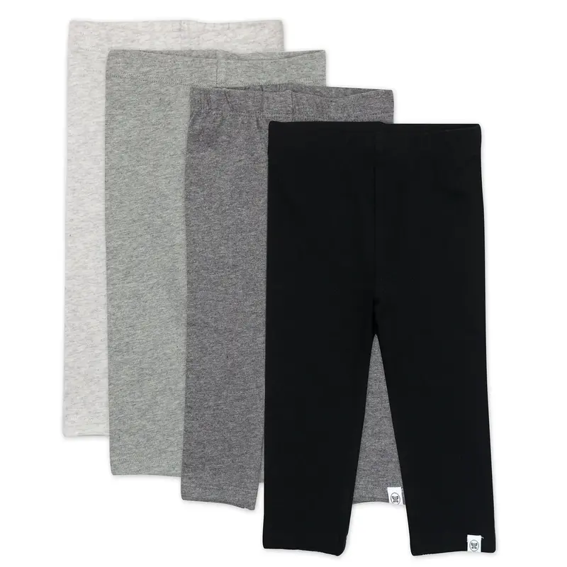 Honest Baby Clothing Organic Cotton Leggings, 4-Pack