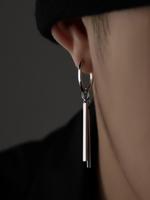 Minimalist Temperament Stainless Steel Dangle Earrings, Fashionable Earrings for Women & Men, Trendy All-match & Exquisite Je...