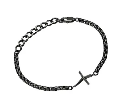 Breil Bracciale A Catena Con Croce Per Uomo Bx Tj3641