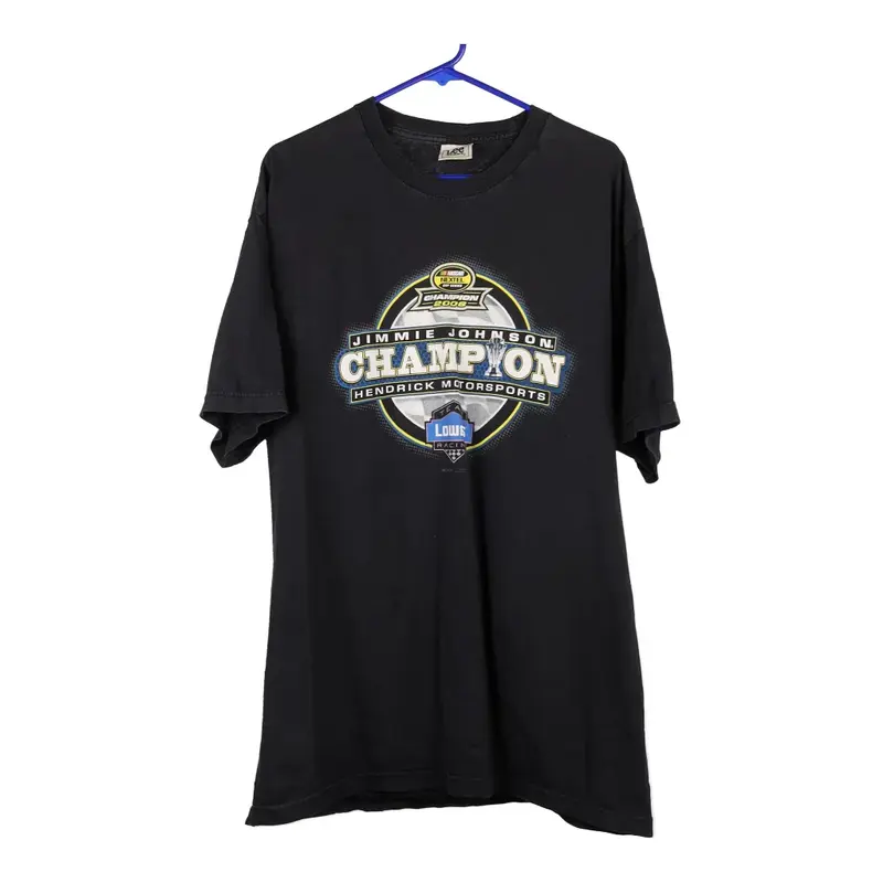 Jimmie Johnson #48 Lee Sport T-Shirt - XL Black Cotton