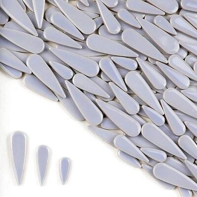 3 Styles Teardrop Shape Porcelain Mosaic Tiles