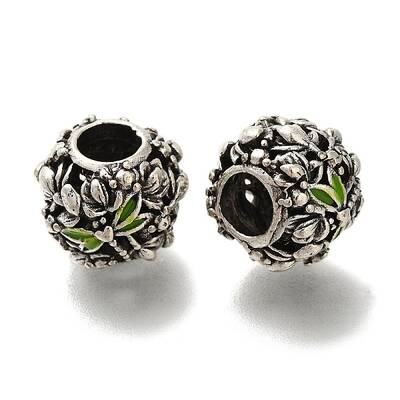 Rack Plating Alloy Enamel European Beads