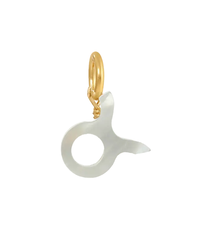 MOP Zodiac Charm | Metal Color: Gold | Sign: Taurus