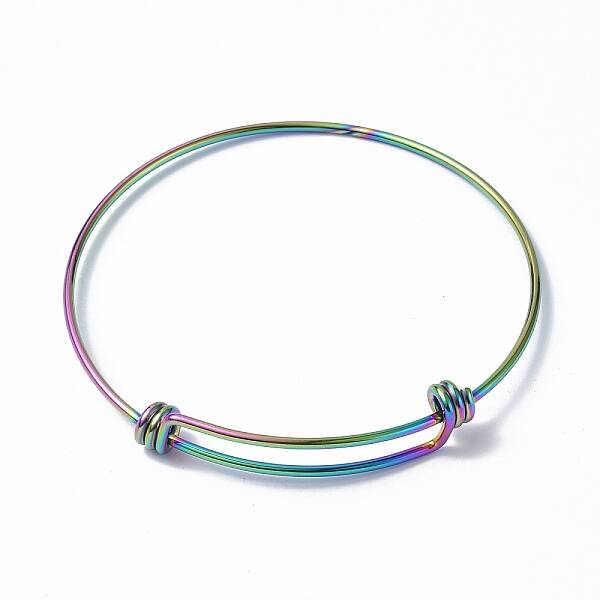 Ion Plating(IP) Adjustable 304 Stainless Steel Bangles Making